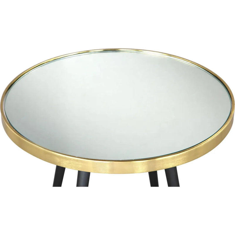 Particle Side Table Black & Gold - LOOMLAN - Zuo Modern - Side Tables