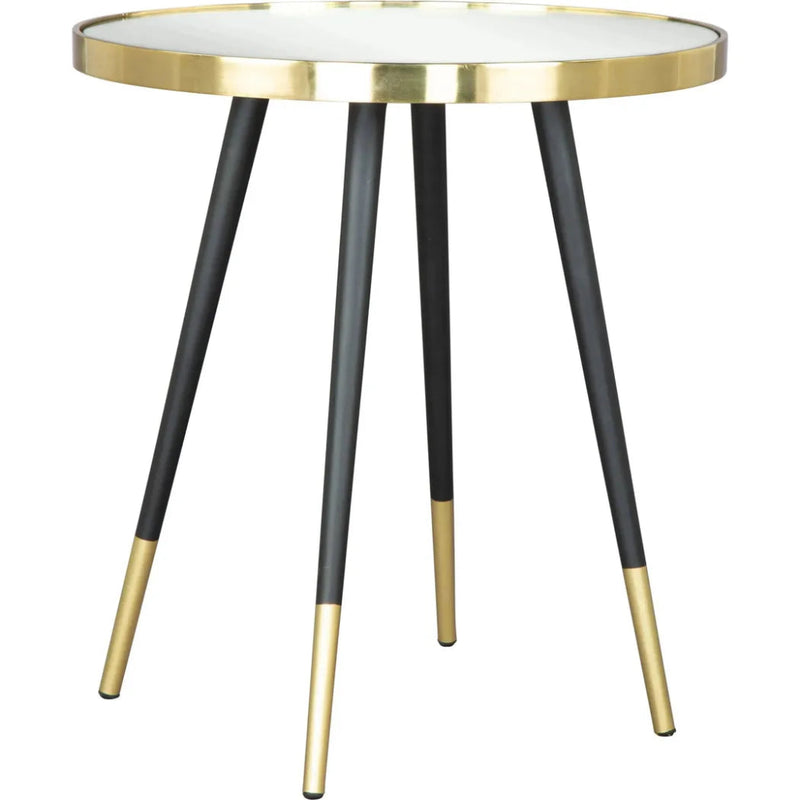 Particle Side Table Black & Gold - LOOMLAN - Zuo Modern - Side Tables