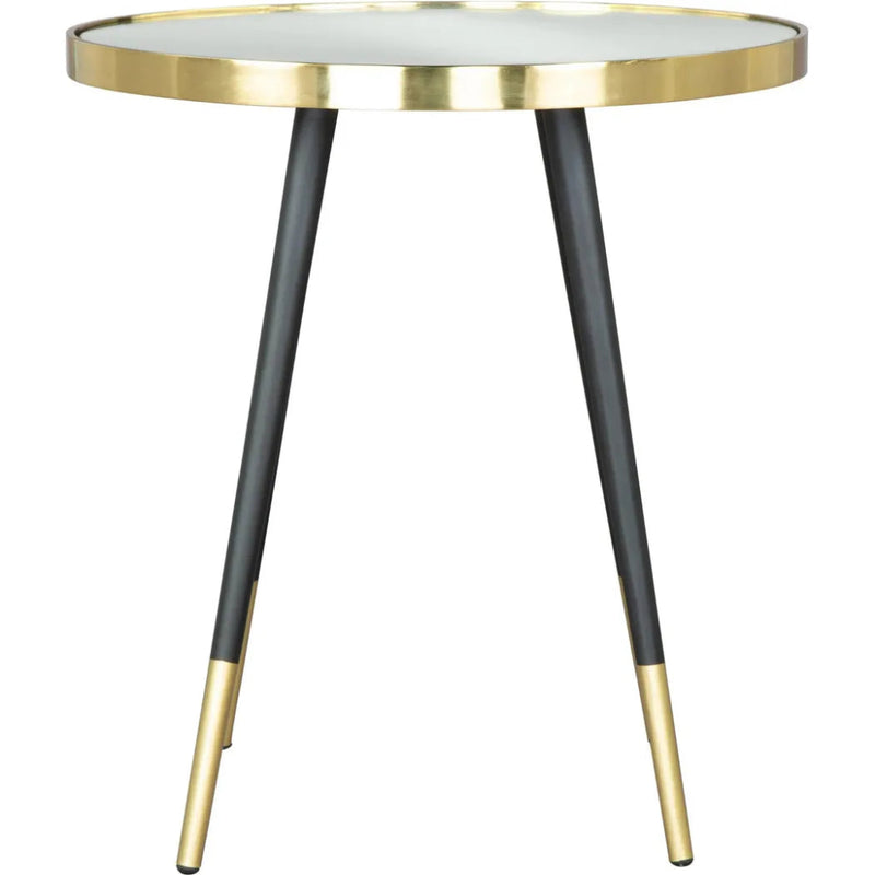 Particle Side Table Black & Gold - LOOMLAN - Zuo Modern - Side Tables