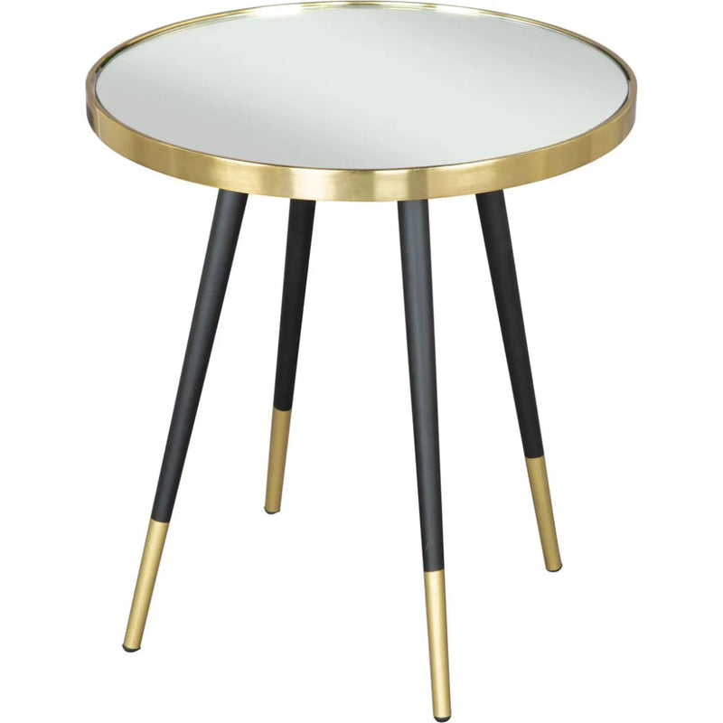 Particle Side Table Black & Gold - LOOMLAN - Zuo Modern - Side Tables