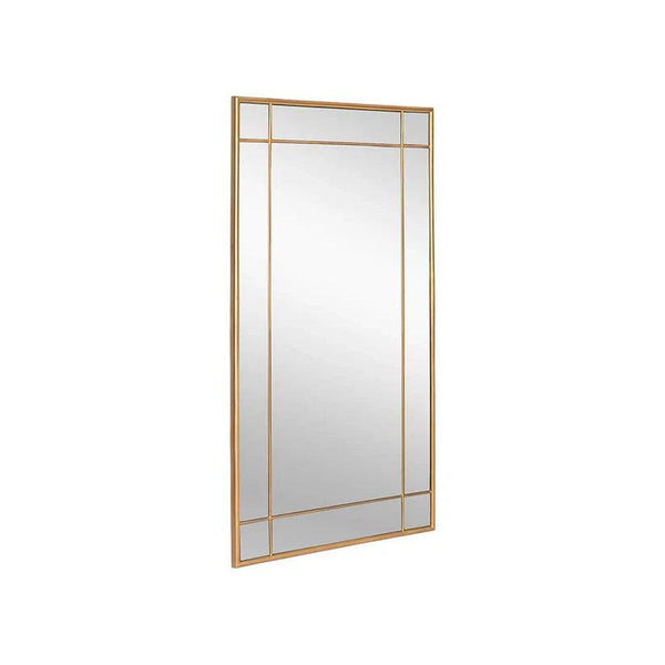 Pasadena Floor Mirror - Brass With Iron - LOOMLAN - SUNPAN - Floor Mirrors