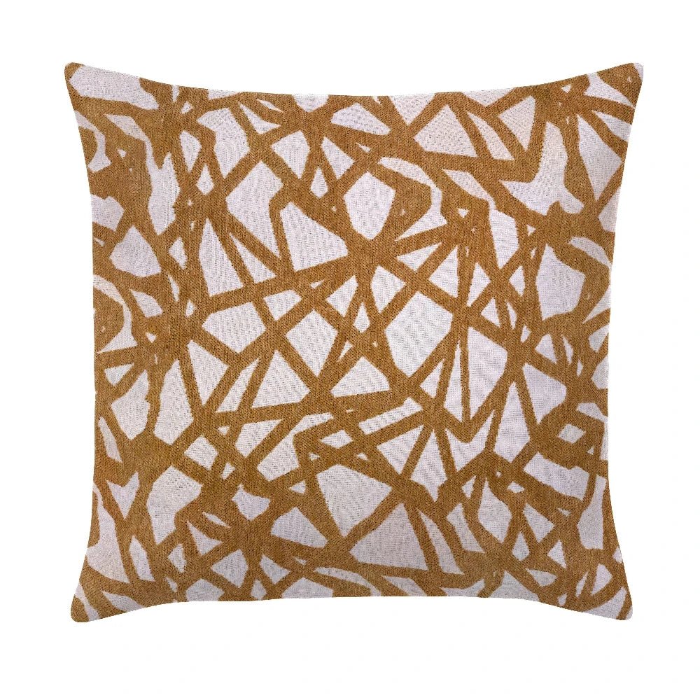 Pasha Caramel Handmade Outdoor Pillow - LOOMLAN - Earnest Collection - Outdoor Pillows