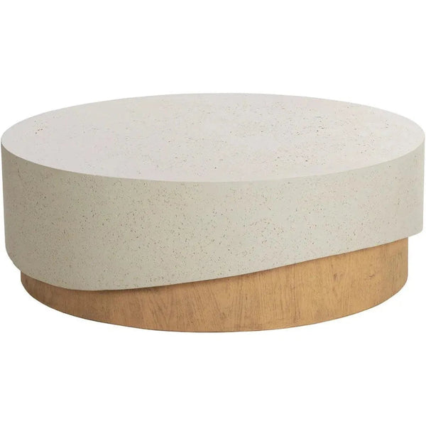 Patras Coffee Table Concrete For Indoor Outdoor Use - LOOMLAN - SUNPAN - Outdoor Coffee Tables