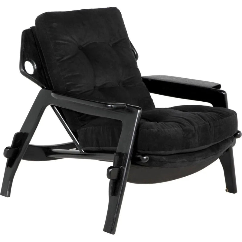 Pax Chair w/CFC Performance Velvet Upholstery - LOOMLAN - Noir - Accent Chairs