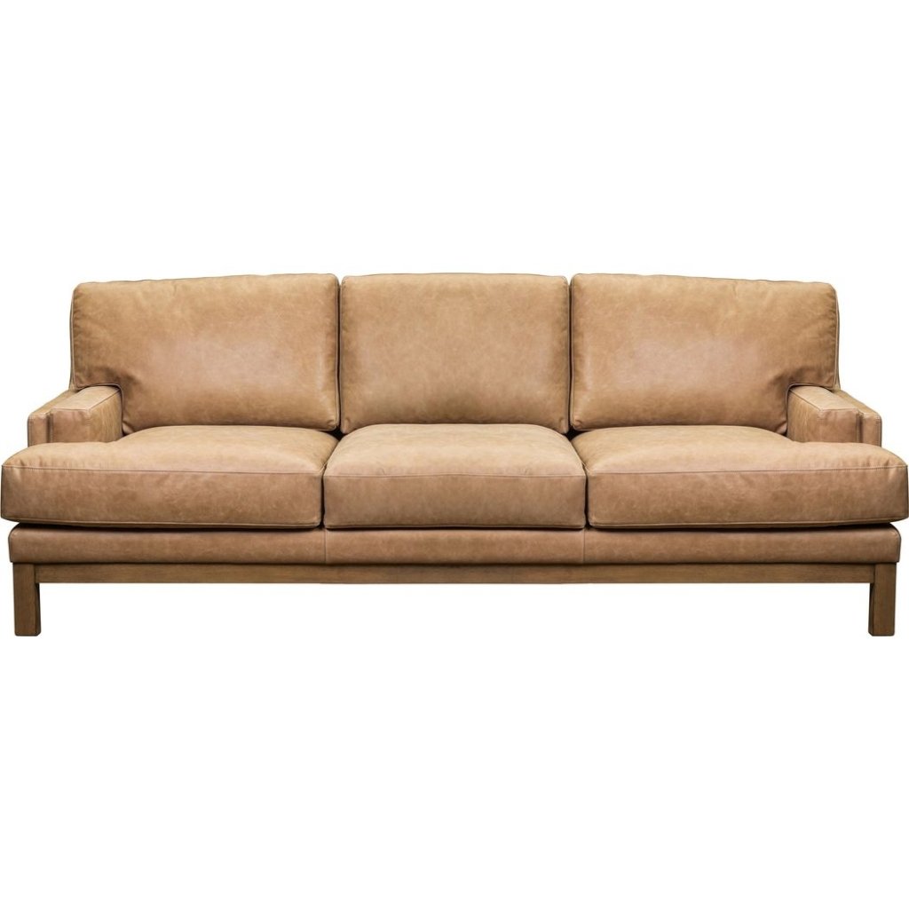 Paxton Leather In Collins Celadon Sofa - LOOMLAN - Sofas & Loveseats