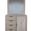 Pearl Asymmetrical Door Chest and Landscape Mirror - LOOMLAN - Palmetto Home - Chests