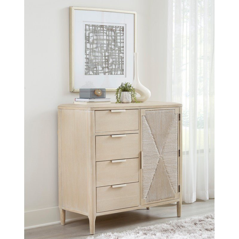 Pearl Asymmetrical Door Wood Chest - LOOMLAN - Palmetto Home - Chests