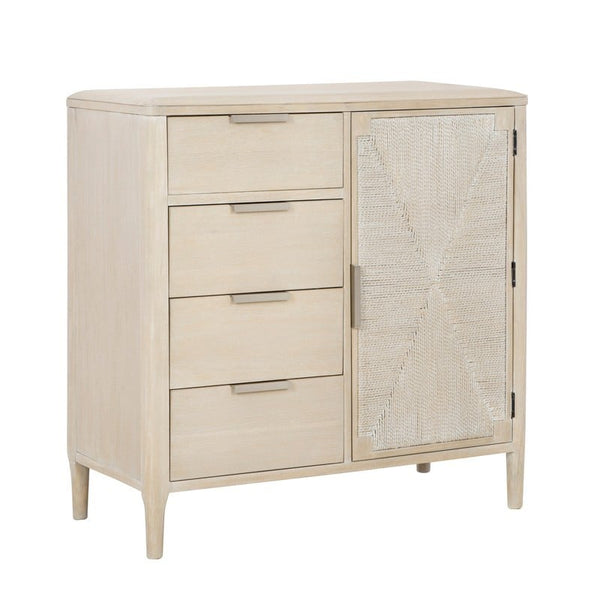 Pearl Asymmetrical Door Wood Chest - LOOMLAN - Palmetto Home - Chests