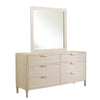 Pearl Six Drawer Dresser and Landscape Wood Mirror - LOOMLAN - Palmetto Home - Dressers