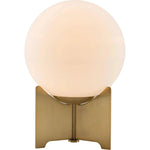 Pearl Table Lamp White & Brushed Brass - LOOMLAN - Zuo Modern - Table Lamps