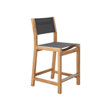 Pearl Teak Patio Counter Height Dining Set 5PC - LOOMLAN - HiTeak - Outdoor Dining Sets