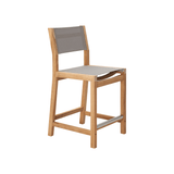 Pearl Teak Patio Counter Height Dining Set 5PC - LOOMLAN - HiTeak - Outdoor Dining Sets