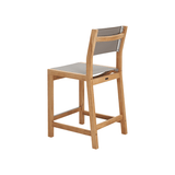 Pearl Teak Patio Counter Height Dining Set 5PC - LOOMLAN - HiTeak - Outdoor Dining Sets