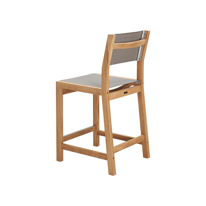Pearl Teak Patio Counter Height Dining Set 5PC - LOOMLAN - HiTeak - Outdoor Dining Sets
