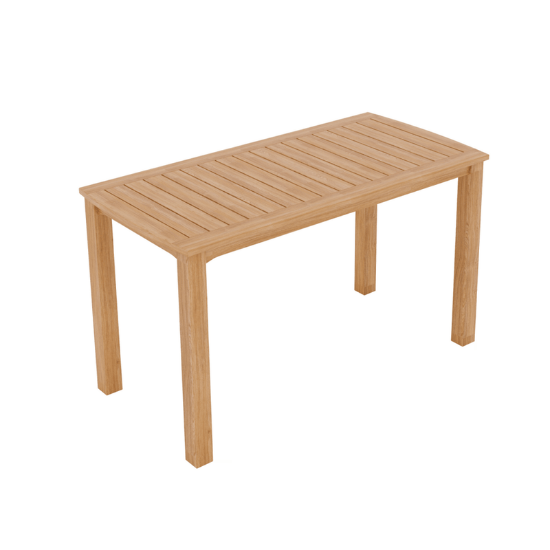 Pearl Teak Patio Counter Height Dining Set 5PC - LOOMLAN - HiTeak - Outdoor Dining Sets