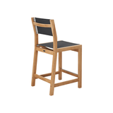 Pearl Teak Patio Counter Height Dining Set 5PC - LOOMLAN - HiTeak - Outdoor Dining Sets