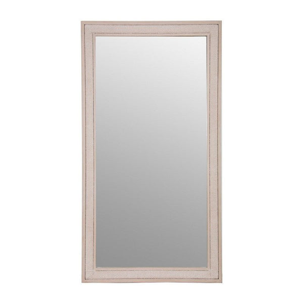 Pearl Wood Framed Floor Mirror - LOOMLAN - Palmetto Home - Floor Mirrors