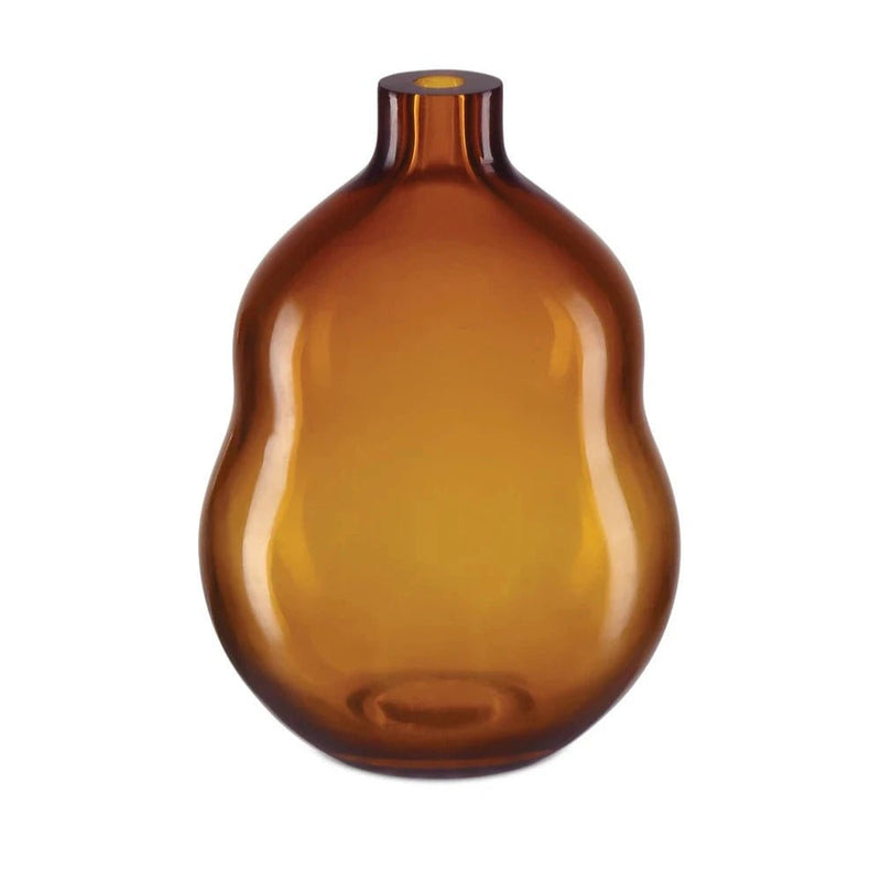 Peking Double Gourd Stylish Glass Vase - LOOMLAN - Currey & Co - Vases & Jars