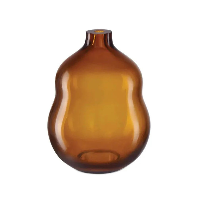 Peking Double Gourd Stylish Glass Vase - LOOMLAN - Currey & Co - Vases & Jars