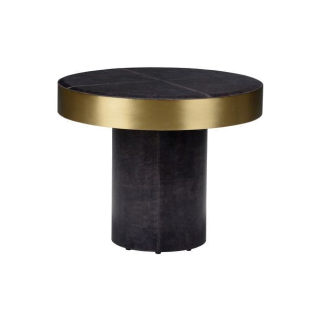 Penthouse Leather Covered Black Coffee Table - LOOMLAN - Chelsea House - Coffee Tables