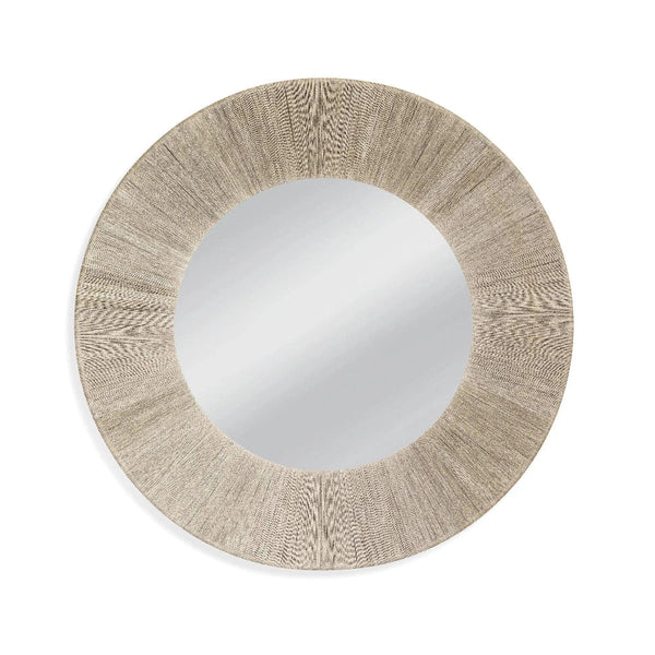 Perez Paper Rope Brown Wall Mirror - LOOMLAN - Bassett Mirror - Wall Mirrors