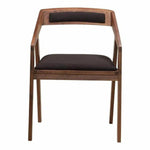 Performance Dining Arm Chair Chocolate Brown - LOOMLAN - Moe's Home - Dining Chairs