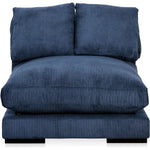 Performance Fabric & Plywood Navy Blue Slipper Chair - LOOMLAN - Moe's Home - Sofas & Loveseats