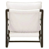 Performance White Boucle Brown Sling Hamlin Club Chair - LOOMLAN - Essentials For Living - Accent Chairs