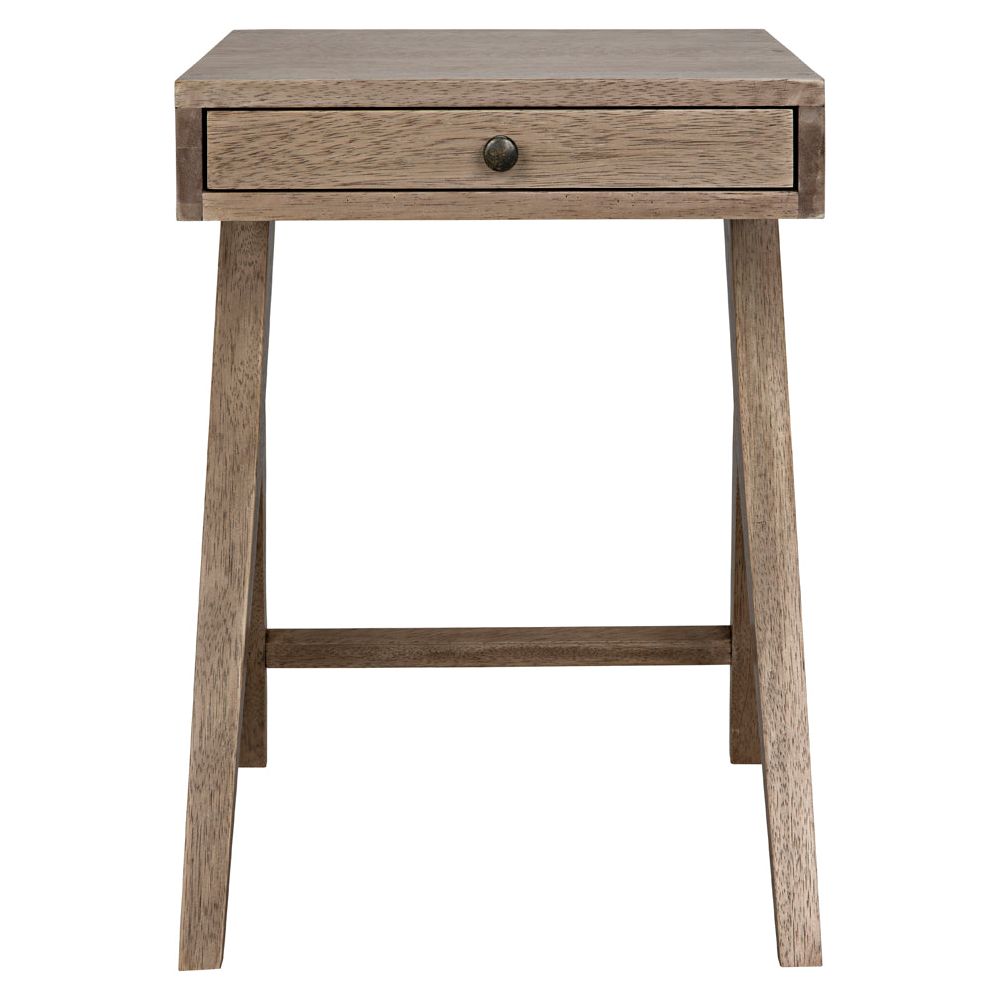 Peter Wooden Rectangular Side Table - LOOMLAN - Side Tables