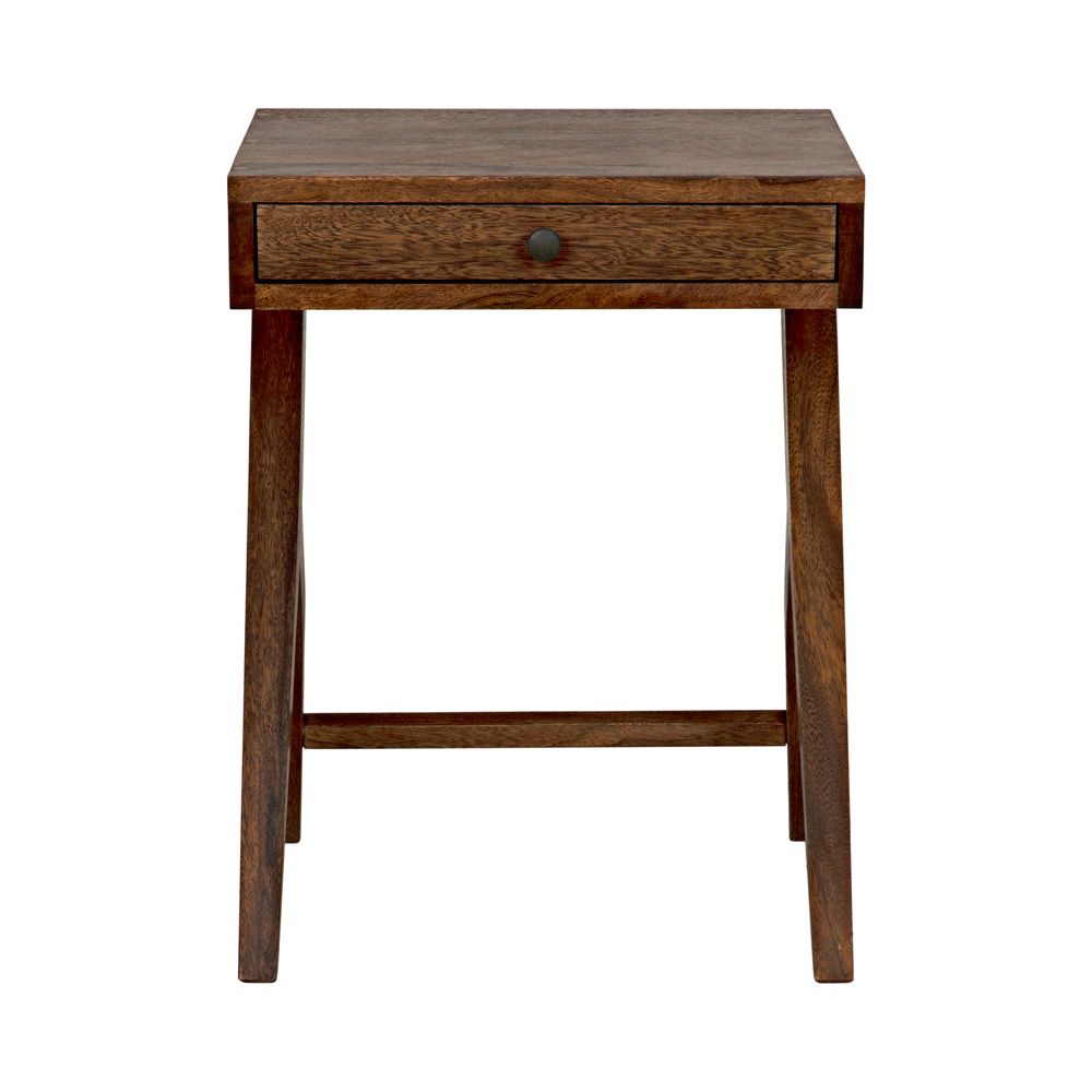 Peter Wooden Rectangular Side Table - LOOMLAN - Side Tables