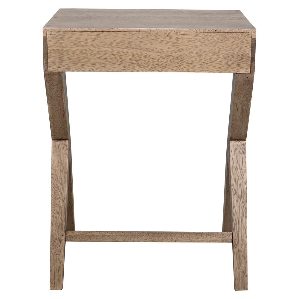 Peter Wooden Rectangular Side Table - LOOMLAN - Side Tables