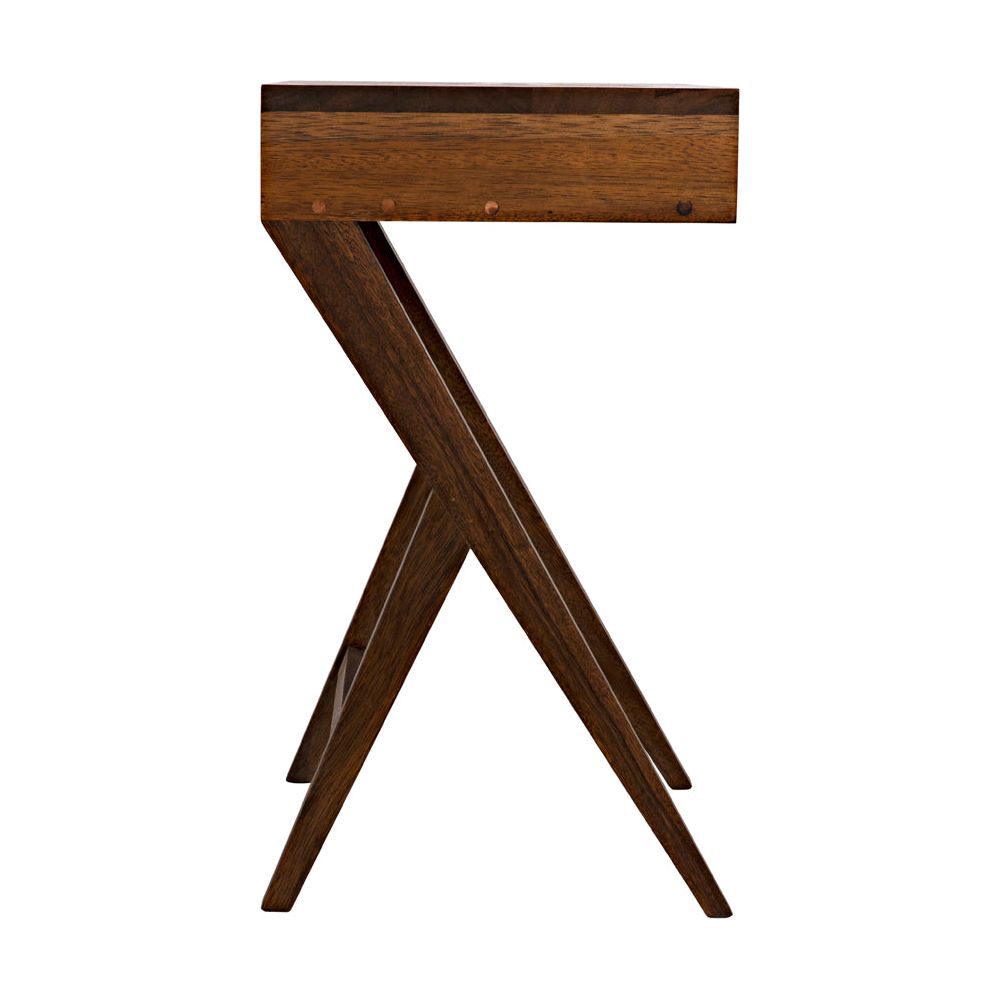 Peter Wooden Rectangular Side Table - LOOMLAN - Side Tables