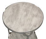 Phin Wood Top Round End Table - LOOMLAN - Sarreid - Side Tables