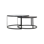 Pierre Iron d Nesting Round Coffee Table - LOOMLAN - Artesia - Coffee Tables