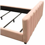 Pink Velvet Tufted Eastern King Bed Frame - LOOMLAN - Diamond Sofa - Beds