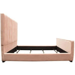 Pink Velvet Tufted Eastern King Bed Frame - LOOMLAN - Diamond Sofa - Beds