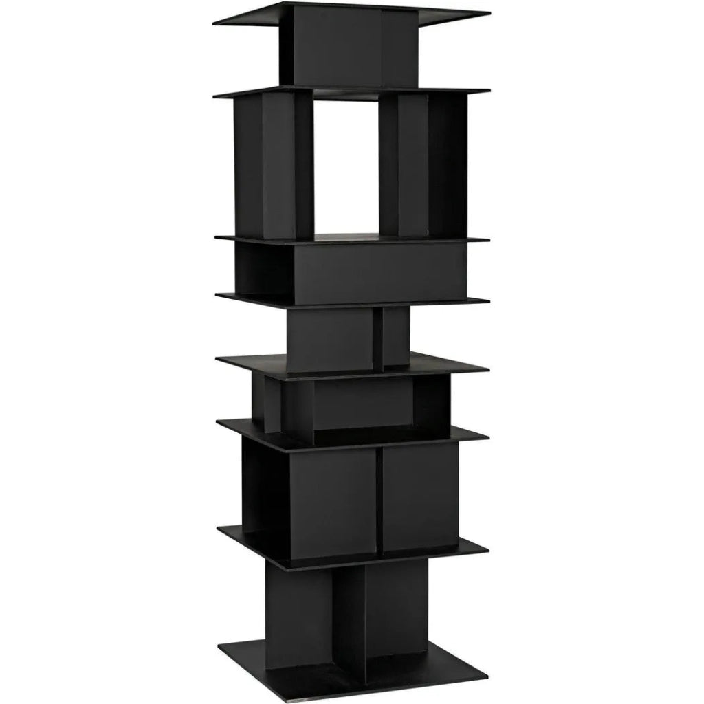 Pisa Shelf, Black Steel - LOOMLAN - Noir - Wall Shelves & Ledgers