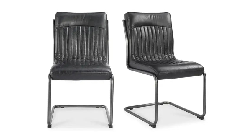 Ansel Leather Upholstered Armless Dining Chair (Set Of 2)