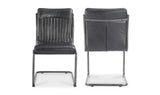 Ansel Leather Upholstered Armless Dining Chair (Set Of 2)