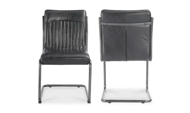 Ansel Leather Upholstered Armless Dining Chair (Set Of 2)