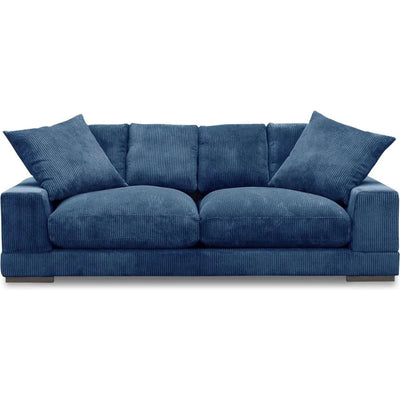 Plunge Performance Fabric and Plywood Navy Blue Sofa - LOOMLAN - Moe's Home - Sofas & Loveseats