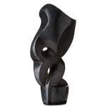 Polished Gray Roland Abstract Sculpture - LOOMLAN - Currey & Co - Statues & Sculptures