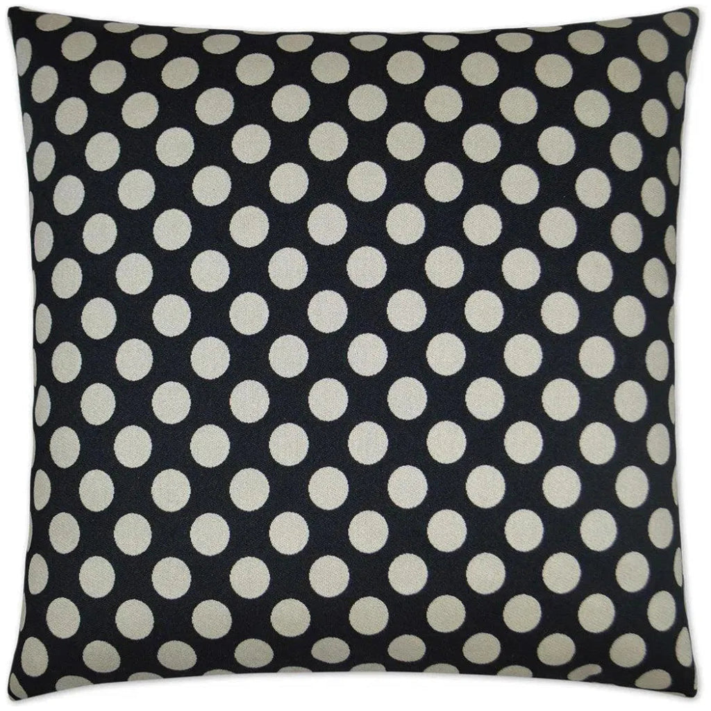 Polka Dots Black Throw Pillow With Insert - LOOMLAN - D.V. Kap - Throw Pillows