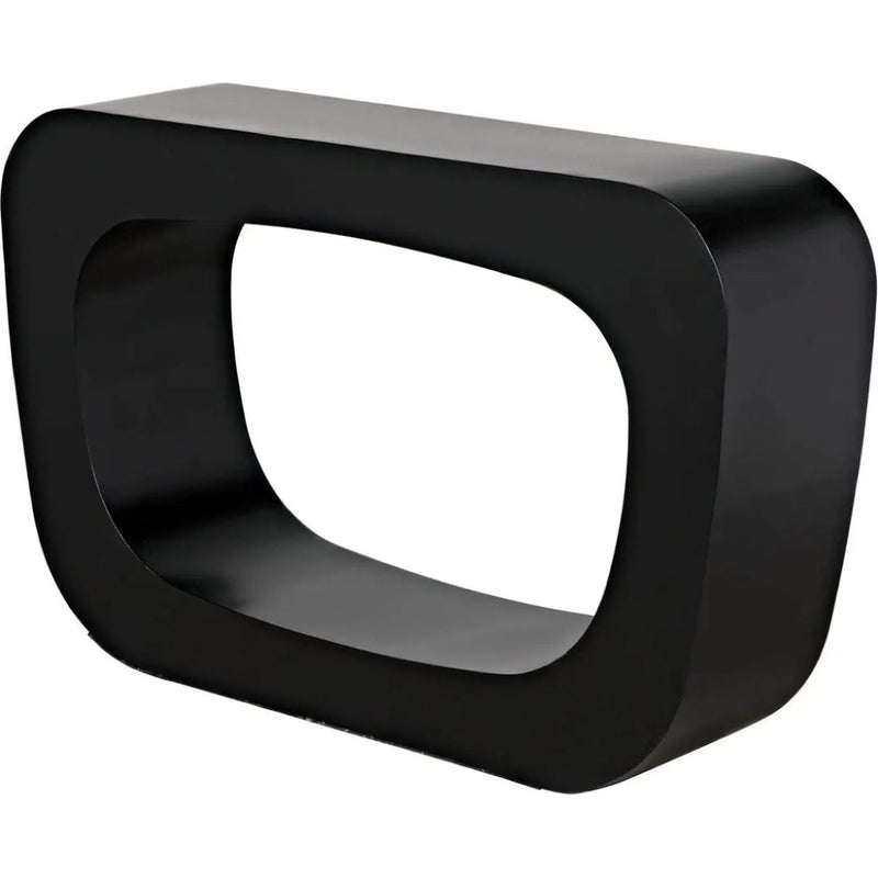 Ponte Console, Black Steel - LOOMLAN - Noir - Console Tables