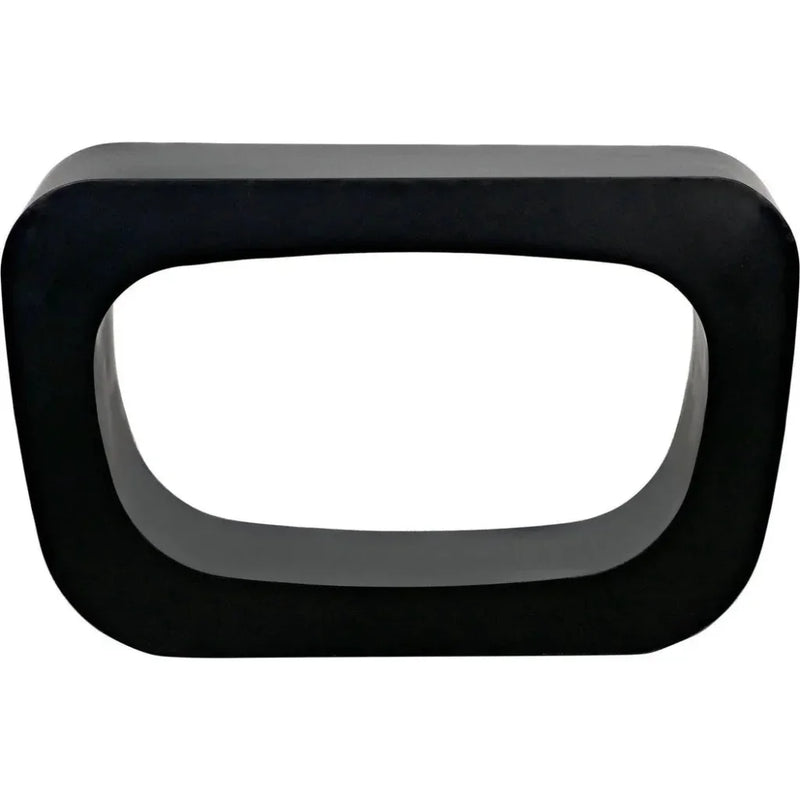 Ponte Console, Black Steel - LOOMLAN - Noir - Console Tables