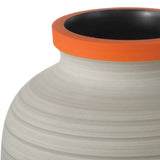 Porcelain Happy 80'S Gray Multi Vases 3PC - LOOMLAN - Currey & Co - Vases & Jars