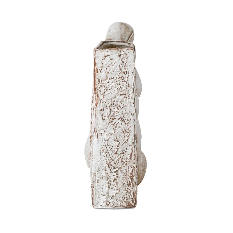 Porcelain Mid - Century Decor Paramour Vase - LOOMLAN - Currey & Co - Vases & Jars