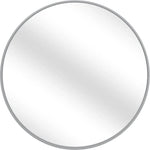 Portia Metal Silver Wall Mirror - LOOMLAN - Bassett Mirror - Wall Mirrors