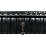 Portuguese Black Dining Table Carved Wood - LOOMLAN - Noir - Dining Tables