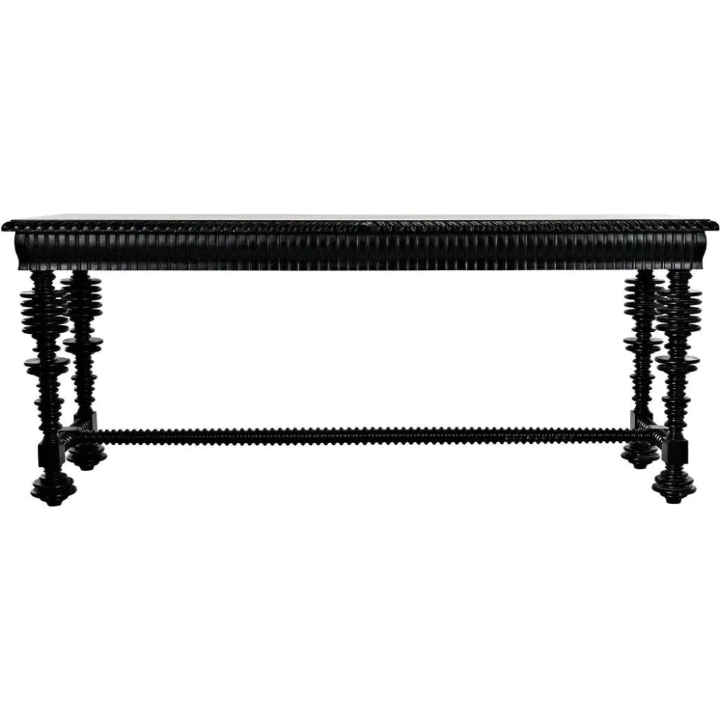 Portuguese Console, Hand Rubbed Black - LOOMLAN - Noir - Console Tables